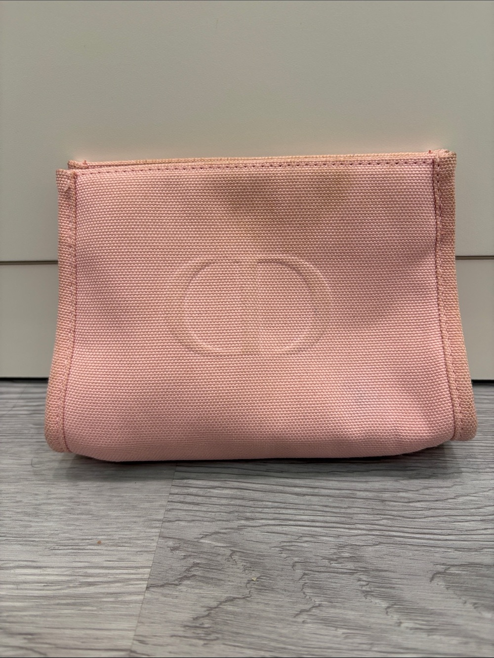 Dior Pink Canvas Cosmetic Pouch